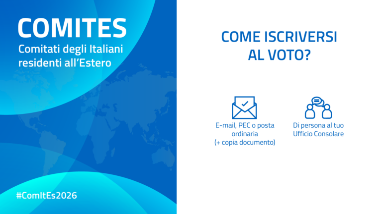 Vai alla pagina https://ambwellington.esteri.it/it/servizi-consolari-e-visti/servizi-per-il-cittadino-italiano/servizi-elettorali/elezione-dei-comitati-degli-italiani-allestero-comites-2026/